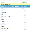 Choosing configuration items status
